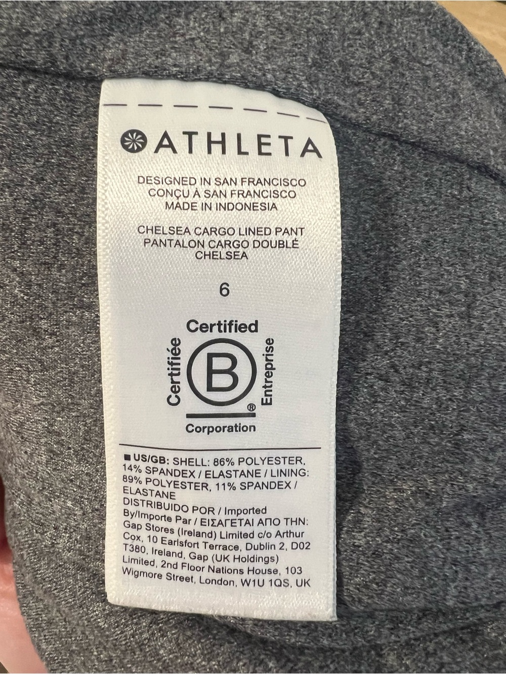 Athleta fleece lined cargo pant - Picture 8 of 8
